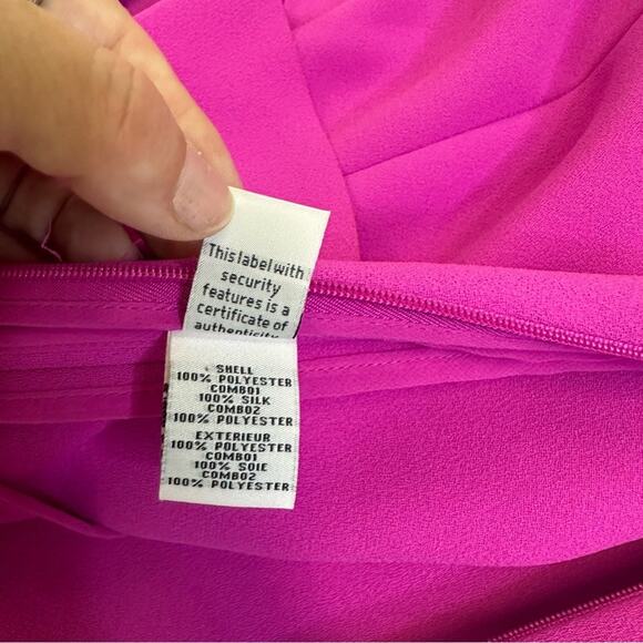 Diane von Furstenberg Pink Ruffle Dress - Size 8 - Picture 11 of 15